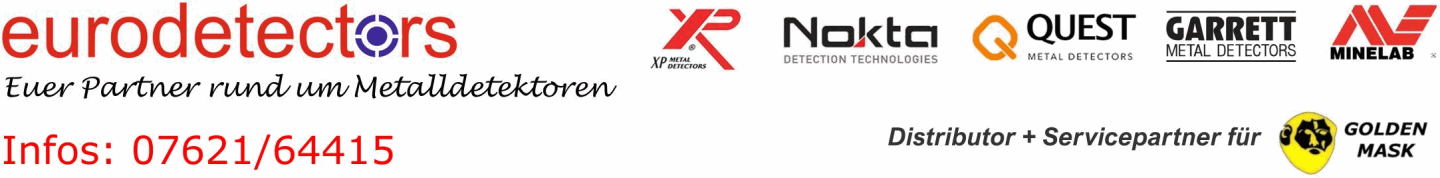Eurodetectors Metalldetektor Online Shop